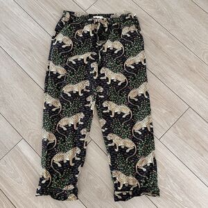 Print Fresh Bagheera Leopard Print Pajama Pants MEDIUM Ink